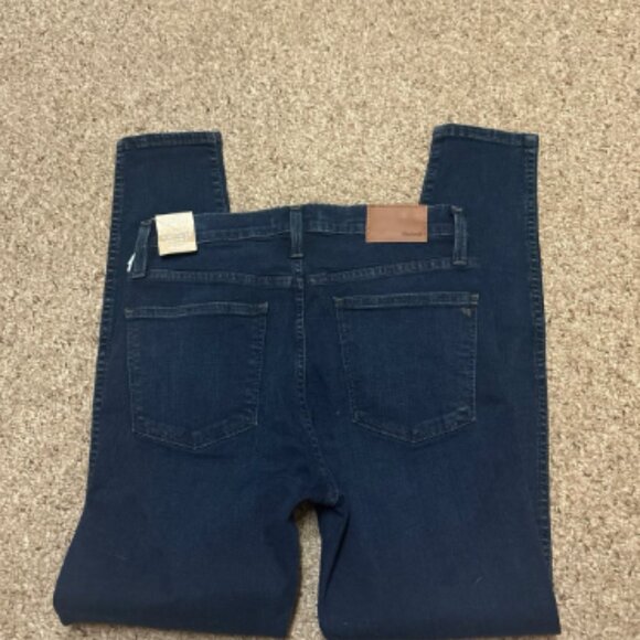 MADEWELL 10" SKINNY HIGH RISE HAYES WASH DARK DISTRESS JEANS NWT 28 w $128 - Picture 10 of 11